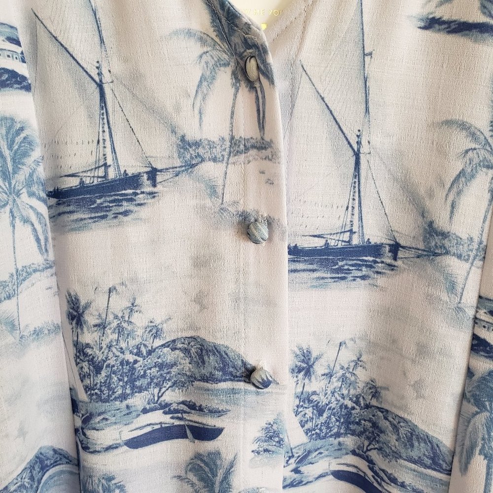 SMYM Layne Kimono Sail Away Swim Cover Up S/M - Picture 5 of 6